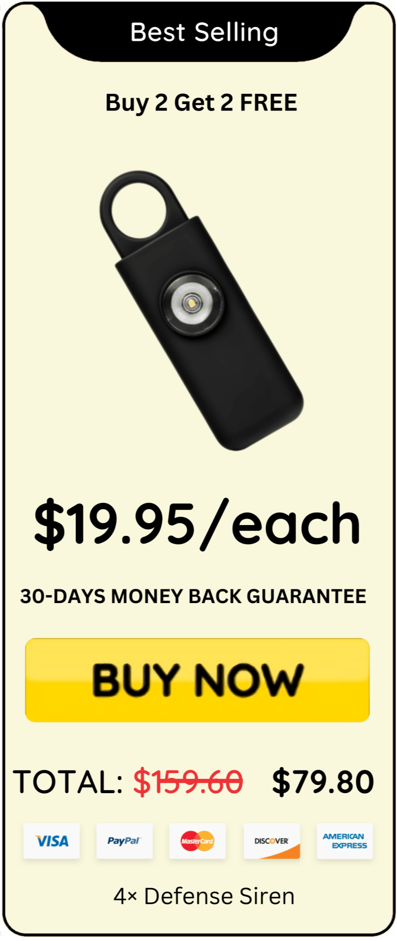 Defense Siren offer best price 